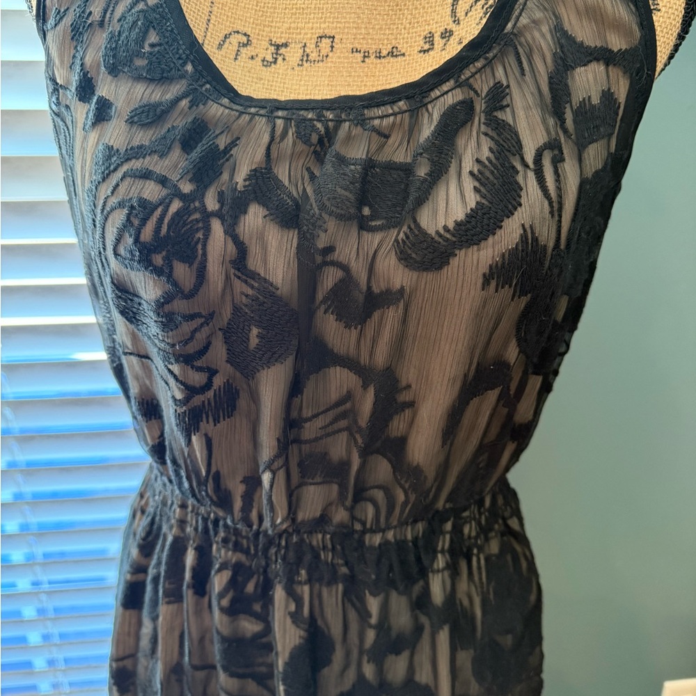Chelsea & Violet Sheer Black Floral Maxi Dress - Picture 3 of 7